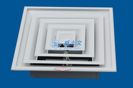 Wata4sd automatic variable wind square diffuser